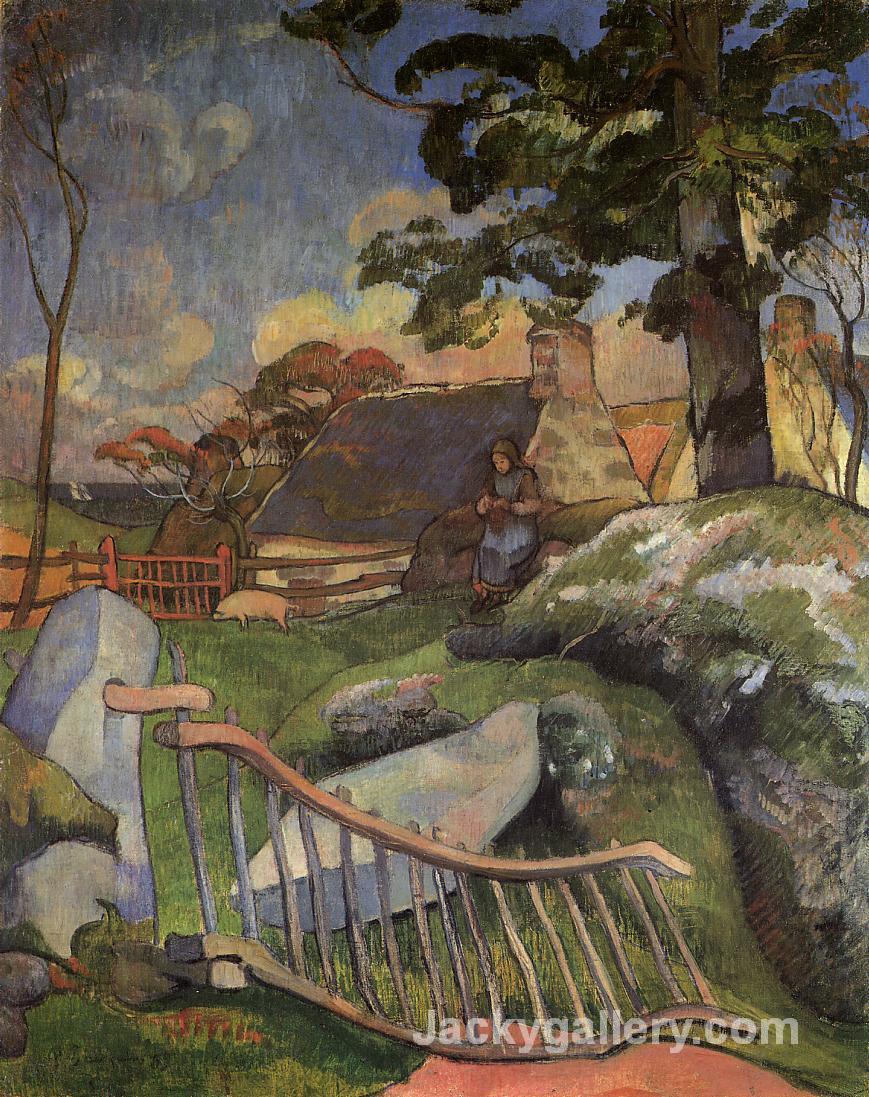 The Gate by Paul Gauguin paintings reproduction